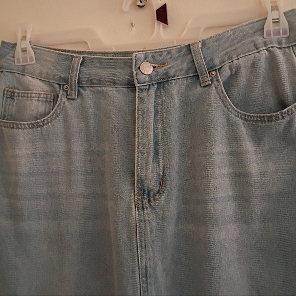 Boho Denim Skirt - Picture 2 of 5